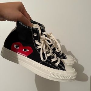 Converse Chuck Taylor All-Star 70s Hi Comme Des Garcons PLAY Black CDG